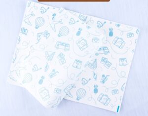 Blue Design Oilproof Paper (38*28cm) (25pcs/pack)
