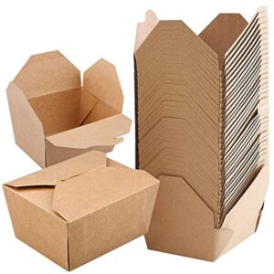 1000ml Brown Lunch Boxes (25pcs/pack)