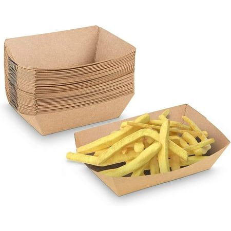 Small Brown Boat Tray (25pcs/pack)