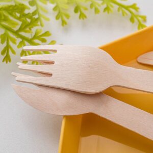 Disposable Wooden Fork by 50pcs