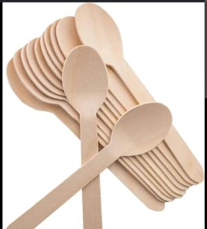 Disposable Wooden spoon by 50