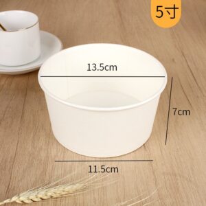 500ml White Round Kraft Bowl (25pcs/pack)