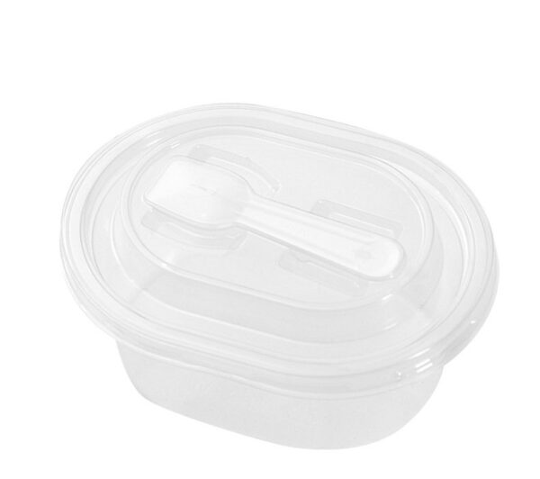 300ml Oval Parfait bowl With Spoon (25pcs/pack)