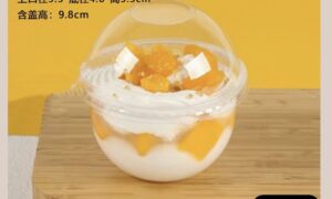 2026/09/209776.jpg 250ml U-shape cup with Clear Cover 80z(25pcs/pack)