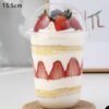 500ml U-shape cup With Clear Cover 160z(25pcs)
