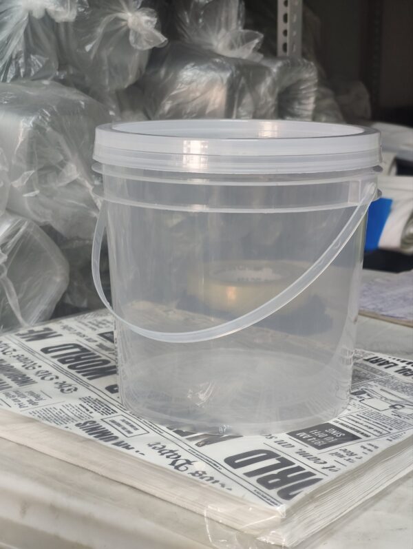 4L Transparent Round Bucket
