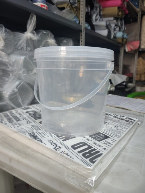 4L Transparent Round Bucket