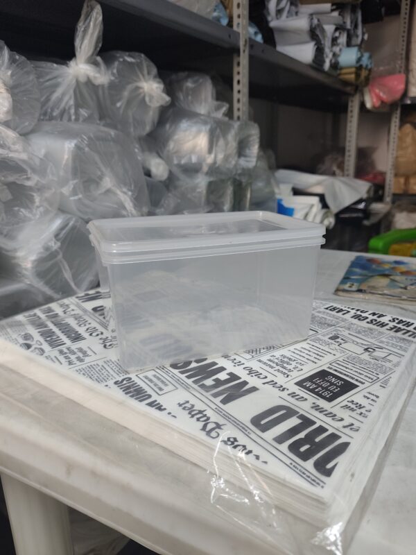 2L Transparent Rectangular Bucket (10pcs)