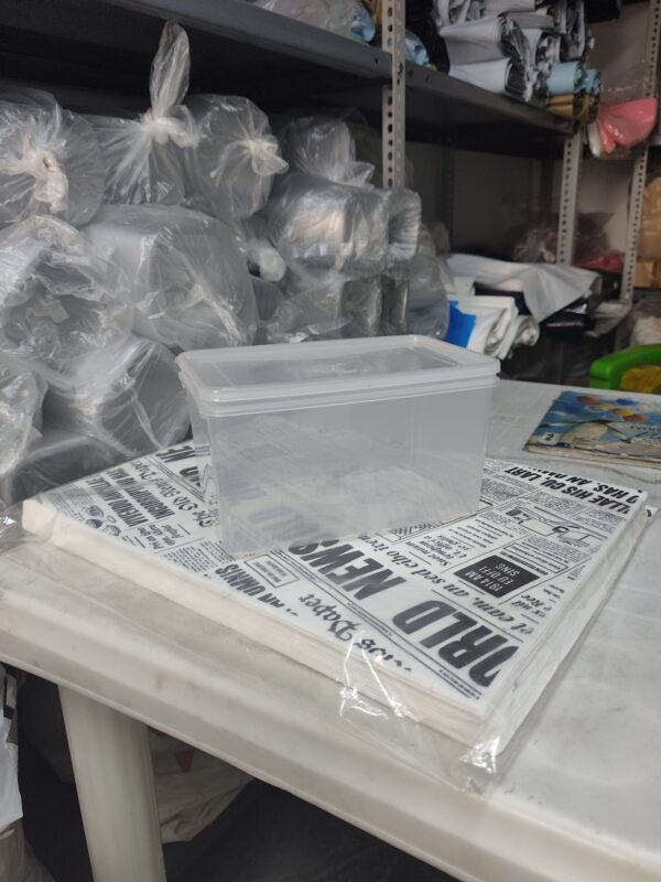 2L Transparent Rectangular Bucket (10pcs)