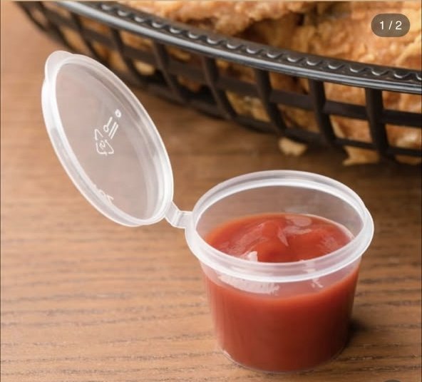 Plastic Ketchup cup (100pcs)